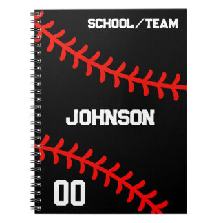 Baseball Personalized Team Sport Notebook