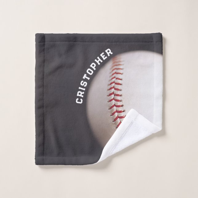 Baseball Personalized Wash Cloth (Wash Cloth)