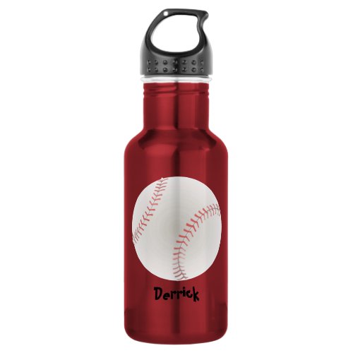 Baseball Personalized Water Bottle