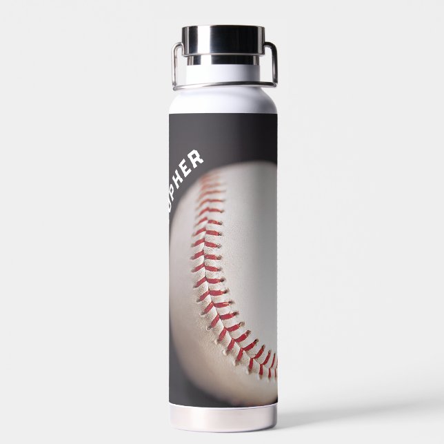 Baseball Personalized Water Bottle (Back)
