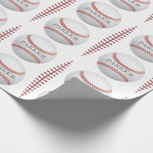 Baseball Personalized Wrapping Paper