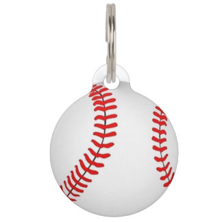 Baseball Pet ID Tag