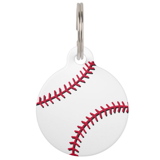 Baseball Pet ID Tag (Front)