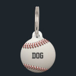 Baseball Pet Name Tag<br><div class="desc">Create your own design with your own images. Fully customizable template gives you full control over design. You can change text, font/font size, background image/color or remove everything and start from scratch. Use customize button to reach advanced design tools or if you wish to buy this design, just replace text...</div>