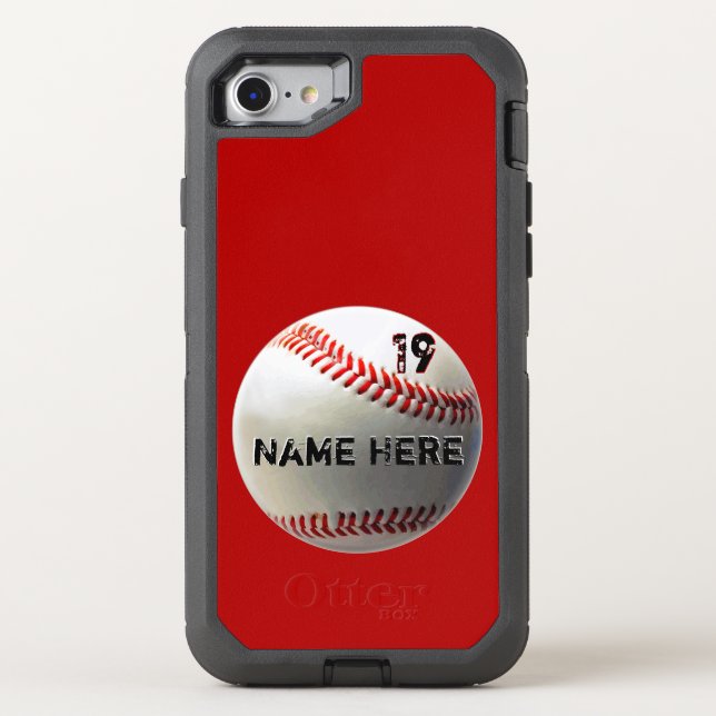 Baseball Phone OTTERBOX Defender Otterbox iPhone Case (Back)