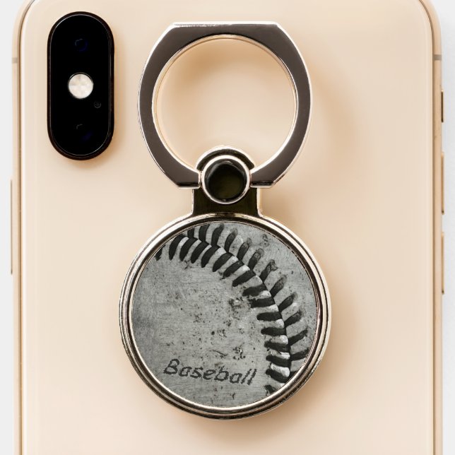Baseball Phone Ring Stand (Close Up)