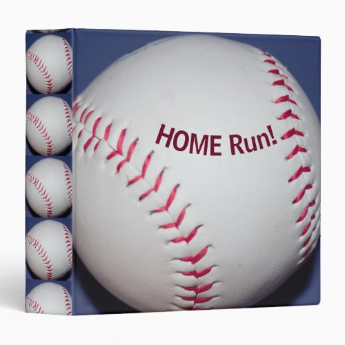 Baseball Photo 3 Ring Binder