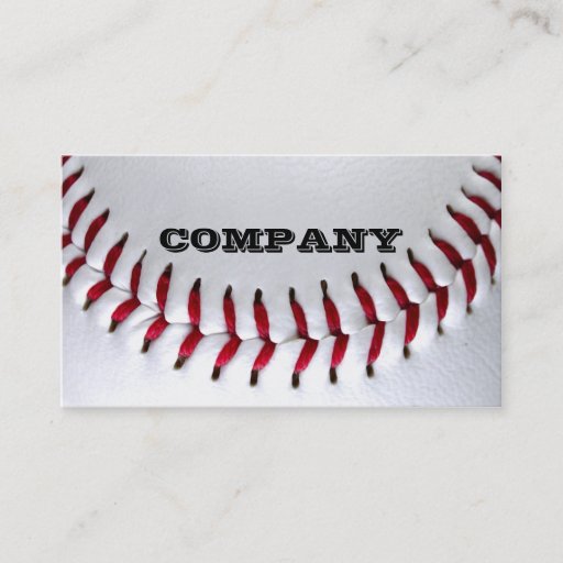 Customizable Baseball Photo Business Cards