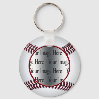 baseball photo keychain