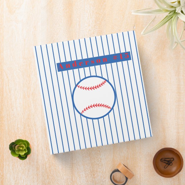Baseball Photos Rustic Memory Scrapbook 3 Ring Binder (In Situ)