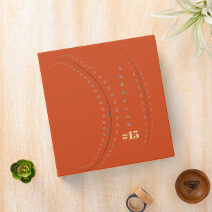 Baseball Photos Rustic Memory Scrapbook 3 Ring Binder