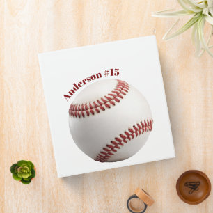 Baseball Photos Rustic Memory Scrapbook 3 Ring Binder