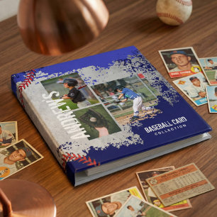 Baseball Photos Scrapbook Grunge Baseball Card 3 Ring Binder