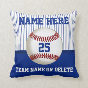 Baseball Pillow Personalized Name, Number, Team