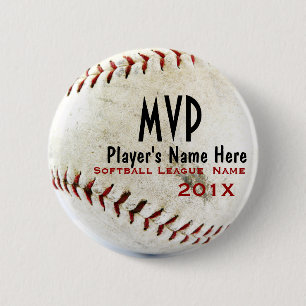 Baseball Pinback Button