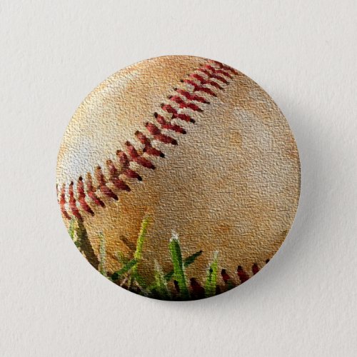 Baseball Pinback Button