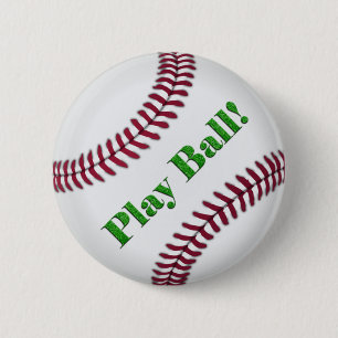 Baseball Pinback Button