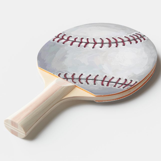 Baseball Ping-Pong Paddle (Back Angle)