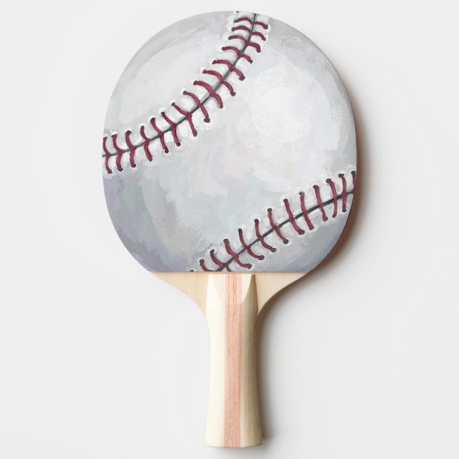Baseball Ping Pong Paddle (Front)