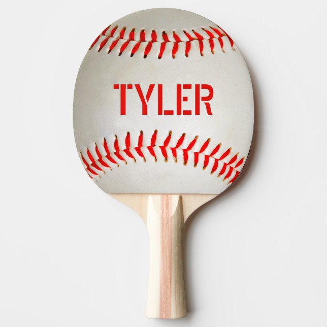 Baseball Ping Pong Personalize Paddle (Front)