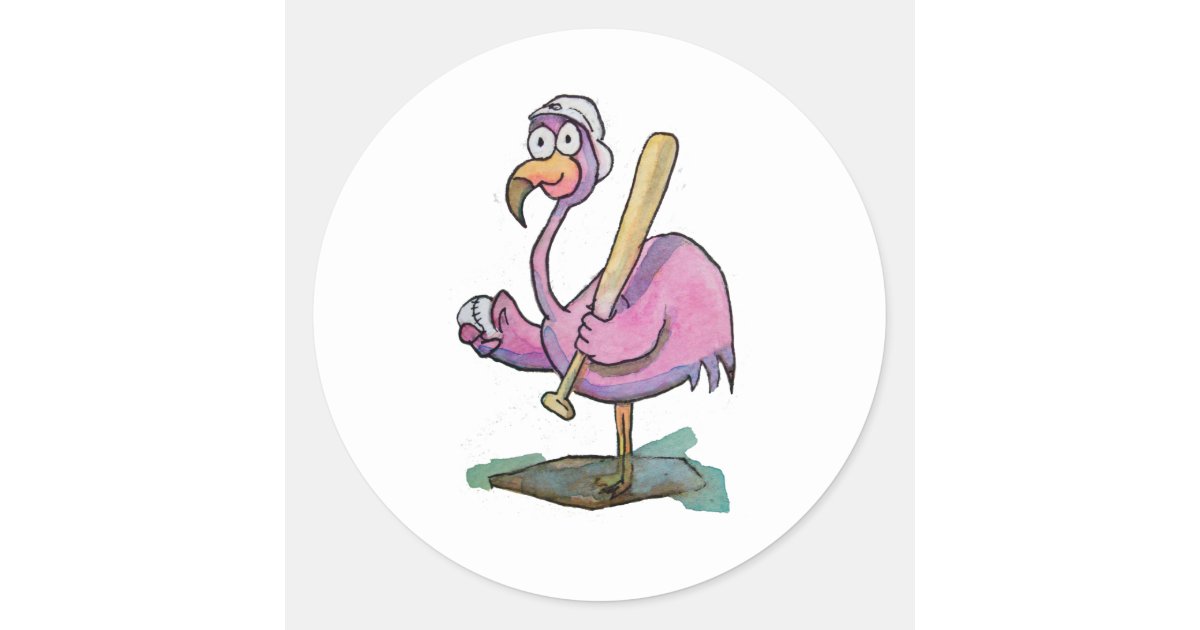 Strike Out Breast Cancer Baseball Ball Flamingo Awareness - Breast