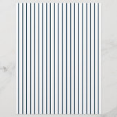 Baseball Pinstripe Striped Envelope Liner (Front)