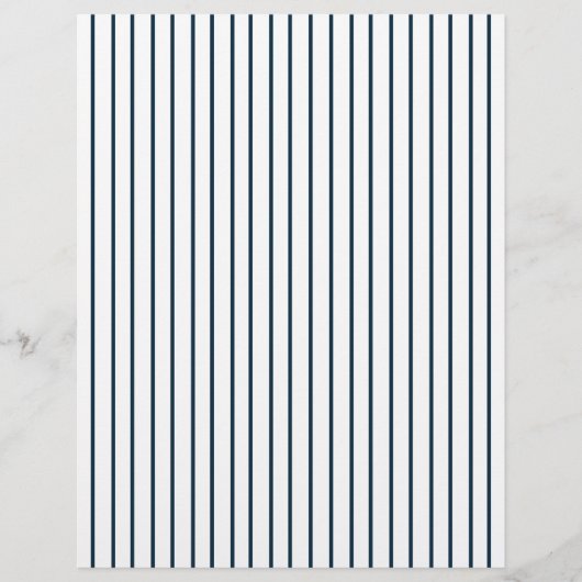 Baseball Pinstripe Striped Envelope Liner (Front)