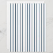 Baseball Pinstripe Striped Envelope Liner (Front/Back)