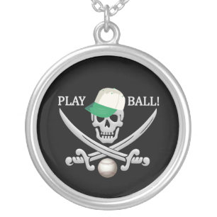 Baseball Pirate necklace