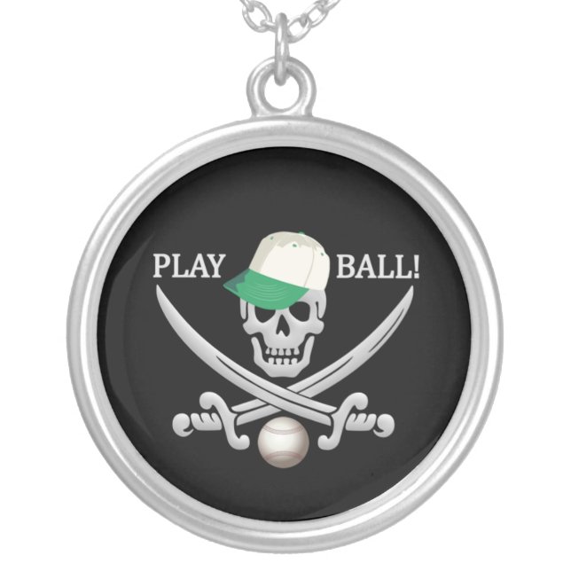 Baseball Pirate necklace (Front)