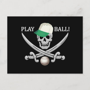 Baseball Pirate postcard