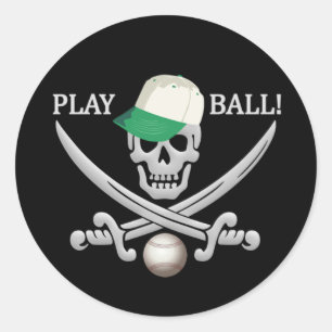 Baseball Pirate stickers