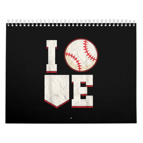 Baseball Pitcher Catcher Batter Softball Sports Calendar