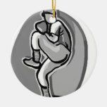 Baseball Pitcher Ceramic Ornament