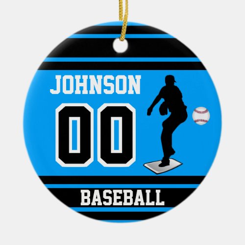 Baseball Pitcher  Create Your Own Ceramic Ornament