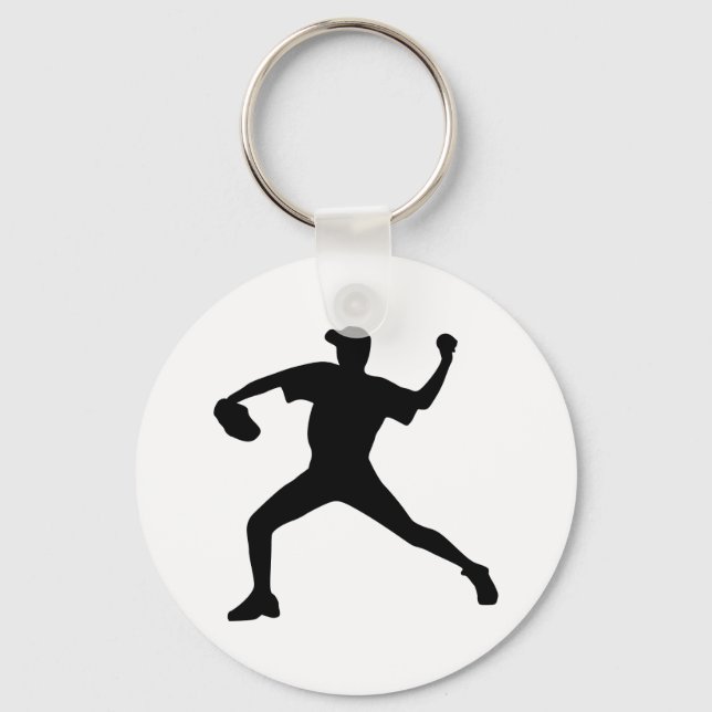 Baseball - Pitcher Keychain (Front)