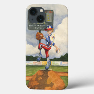 Baseball Pitcher on Mound by Jay Throckmorton iPhone 13 Case
