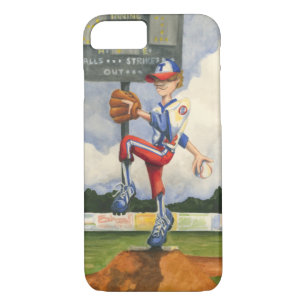 Baseball Pitcher on Mound by Jay Throckmorton iPhone 8/7 Case