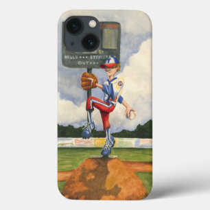 Baseball Pitcher on Mound by Jay Throckmorton iPhone 13 Case