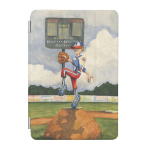 Baseball Pitcher on Mound by Jay Throckmorton iPad Mini Cover