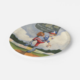 Baseball Pitcher on Mound by Jay Throckmorton Paper Plates