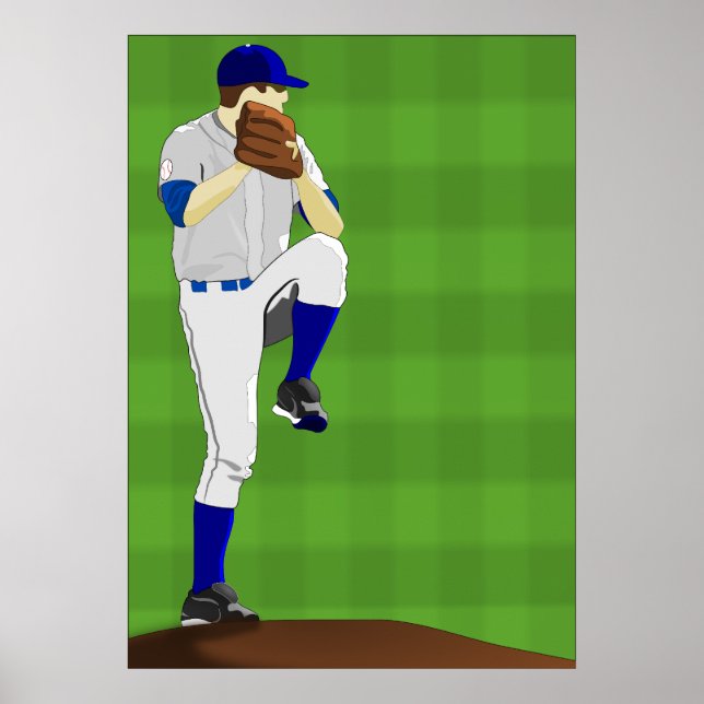 Baseball Pitcher Poster (Front)