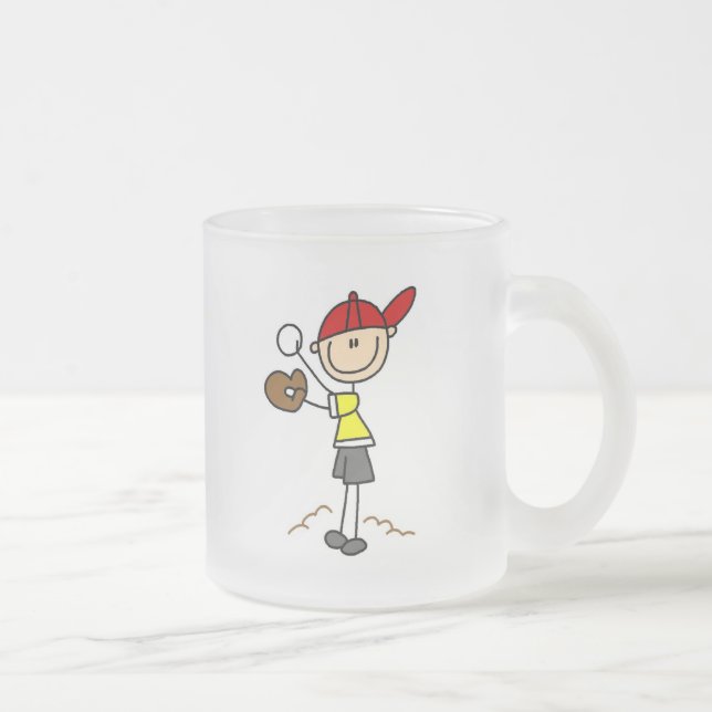 Baseball Pitcher Stick Figure Mug (Right)