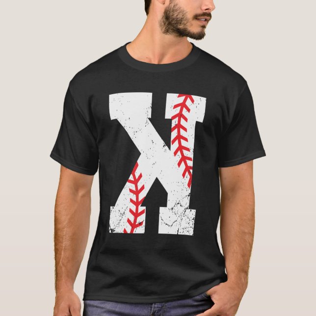 Baseball Pitcher Strikeout K T-Shirt (Front)