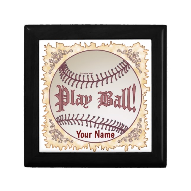 Baseball Play Ball  Gift Box (Front)