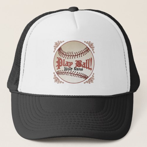 Baseball Play Ball Trucker Hat