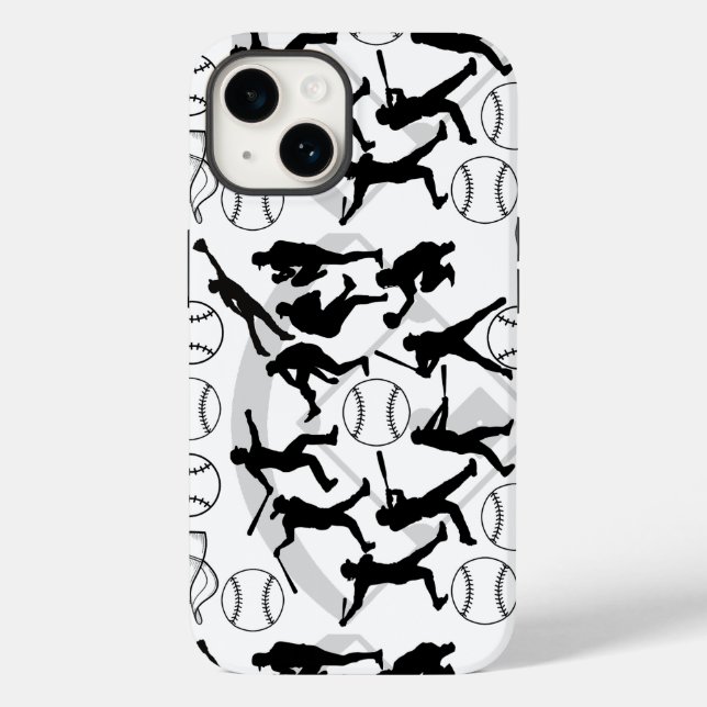 Baseball play pattern.w Case-Mate iPhone case (Back)