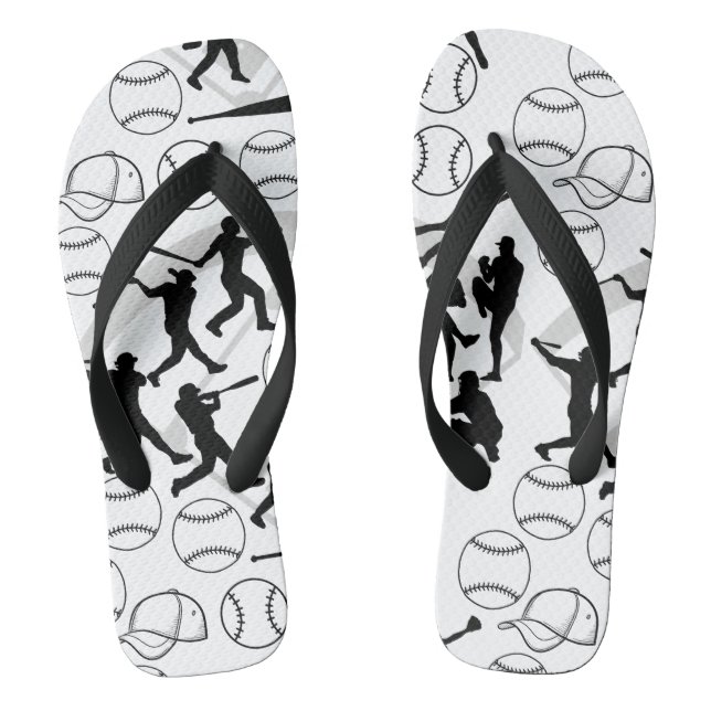 Baseball play pattern.w flip flops (Footbed)