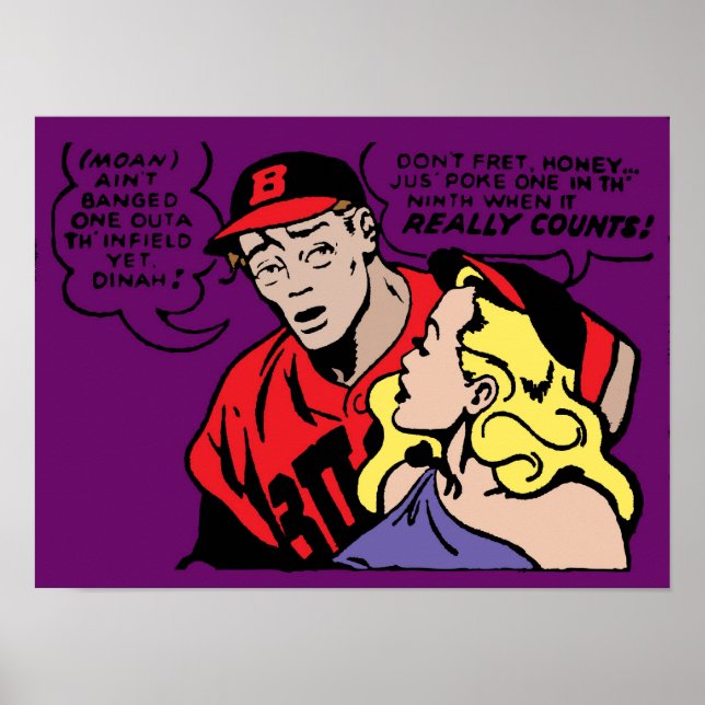 Baseball Playa and his Girl Poster (Front)