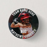 Baseball Player Add Name Number Team and Photo Button